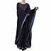 Kaftan abaya with Chikan embroidery work- Navy Blue Kaftan abaya with Chikan embroidery work- Navy Blue